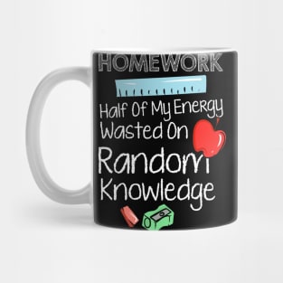 Anti Homework, I Hate Homework Mug